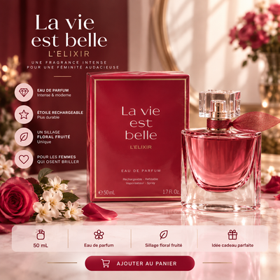 Élixir Pourpre – Eau de Parfum Femme Florale Gourmande – 100ml