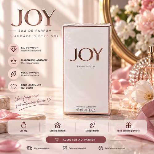 Joye – Eau de Parfum Femme Florale Fruitée – 90ml