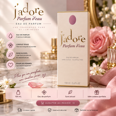 Douceur Dorée – Parfum d'Eau Femme Florale (sans alcool) – 100ml